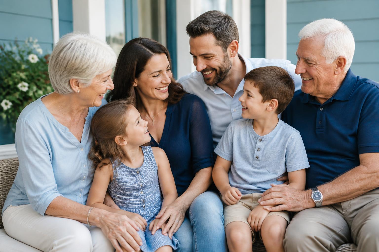 A family protected by life insurance in Florida